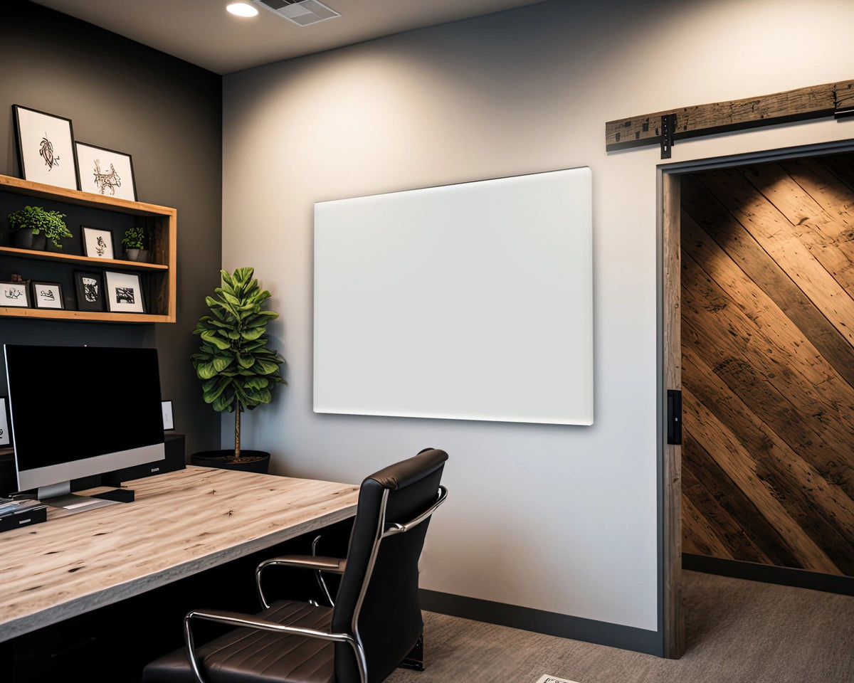 KIASA 1200W Smart Wi-fi Infrared Heating Panel - wall mounted in office area