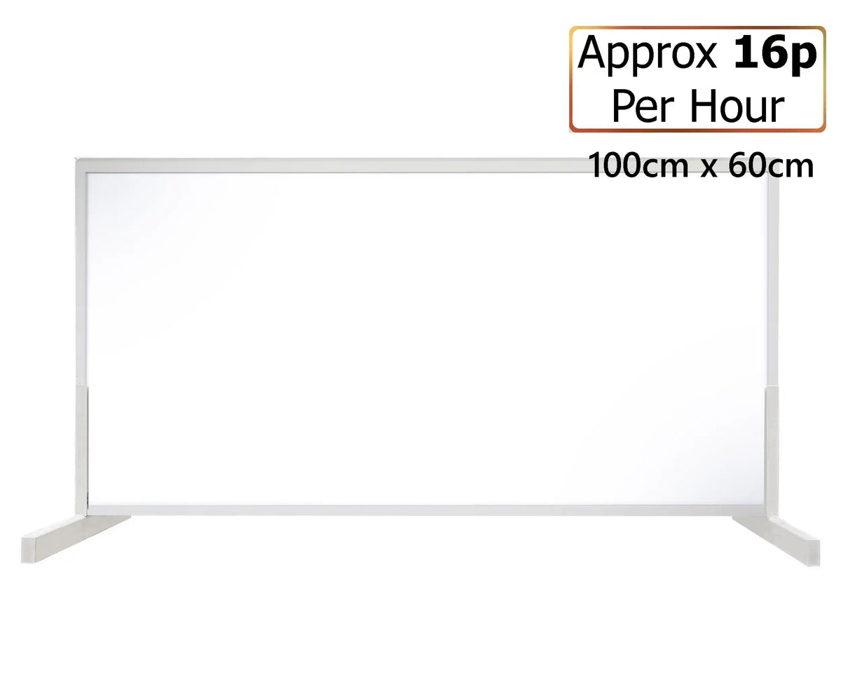 600w Portable Infrared Panel Heater with Feet - 100cm x 60cm (NO REMOTE)