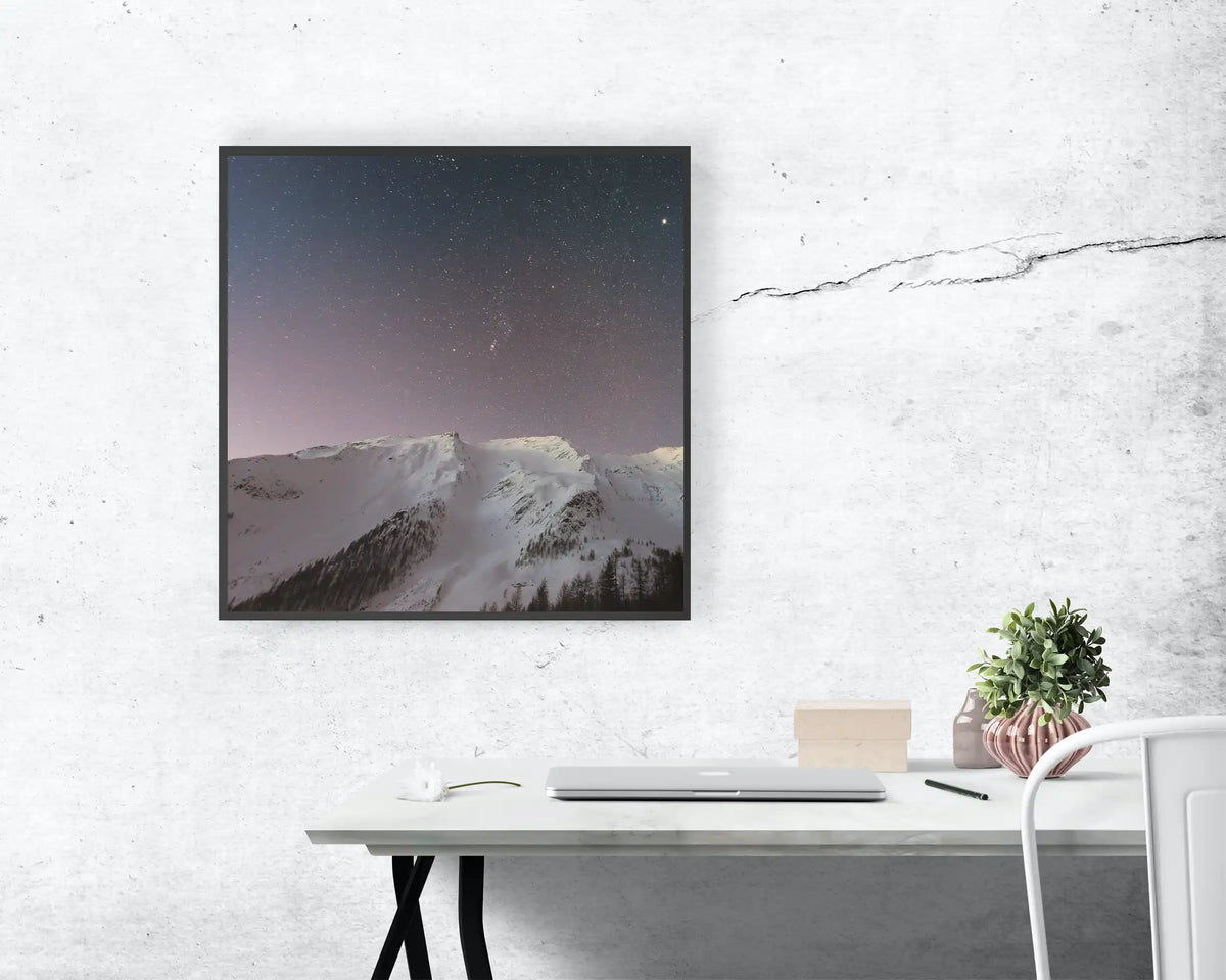350w Picture IR Panel - Snowy Mountain