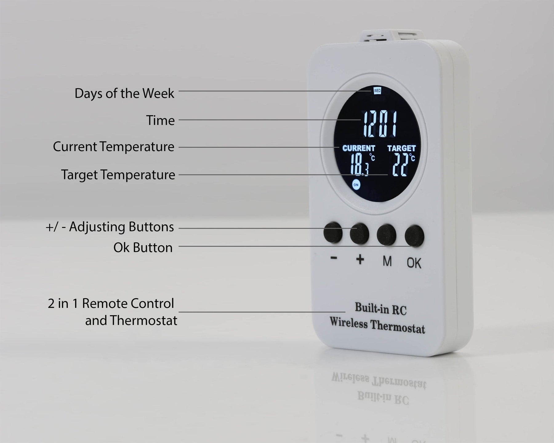 Kiasa 720W Smart Wi-Fi Infrared Heating Panel Thermostat
