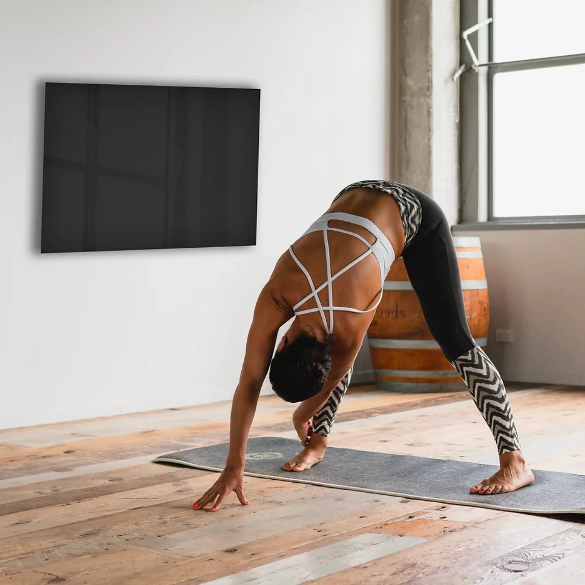 GIrl_Doing_Yoga_Glass_Panel