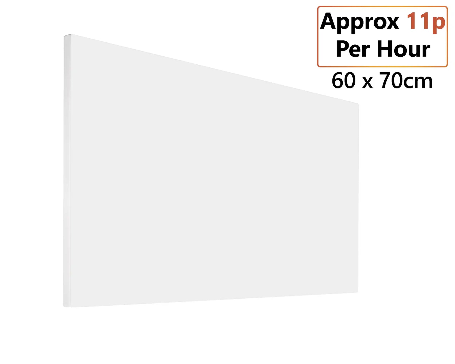 420W Frameless Infrared Heating Panel - 60cm x 70cm