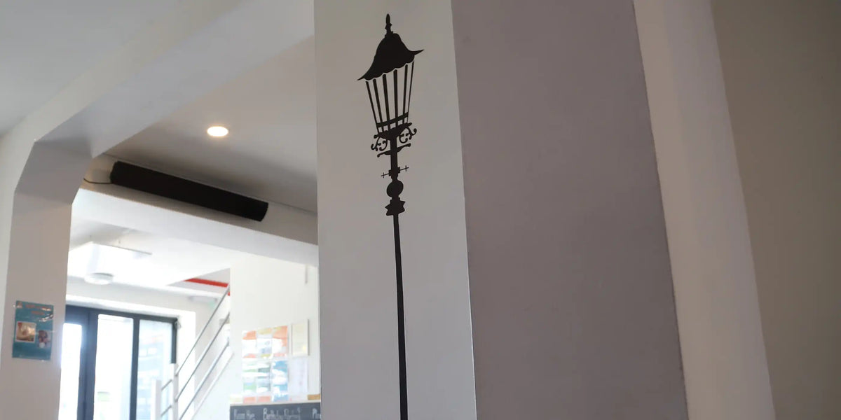 Wall-mounted infrared heater bar offering efficient targeted heating for indoor and outdoor areas