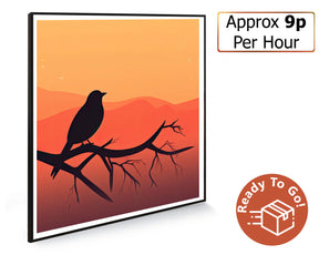 350w Picture IR Panel - Bird Illustration - 60cm x 60cm