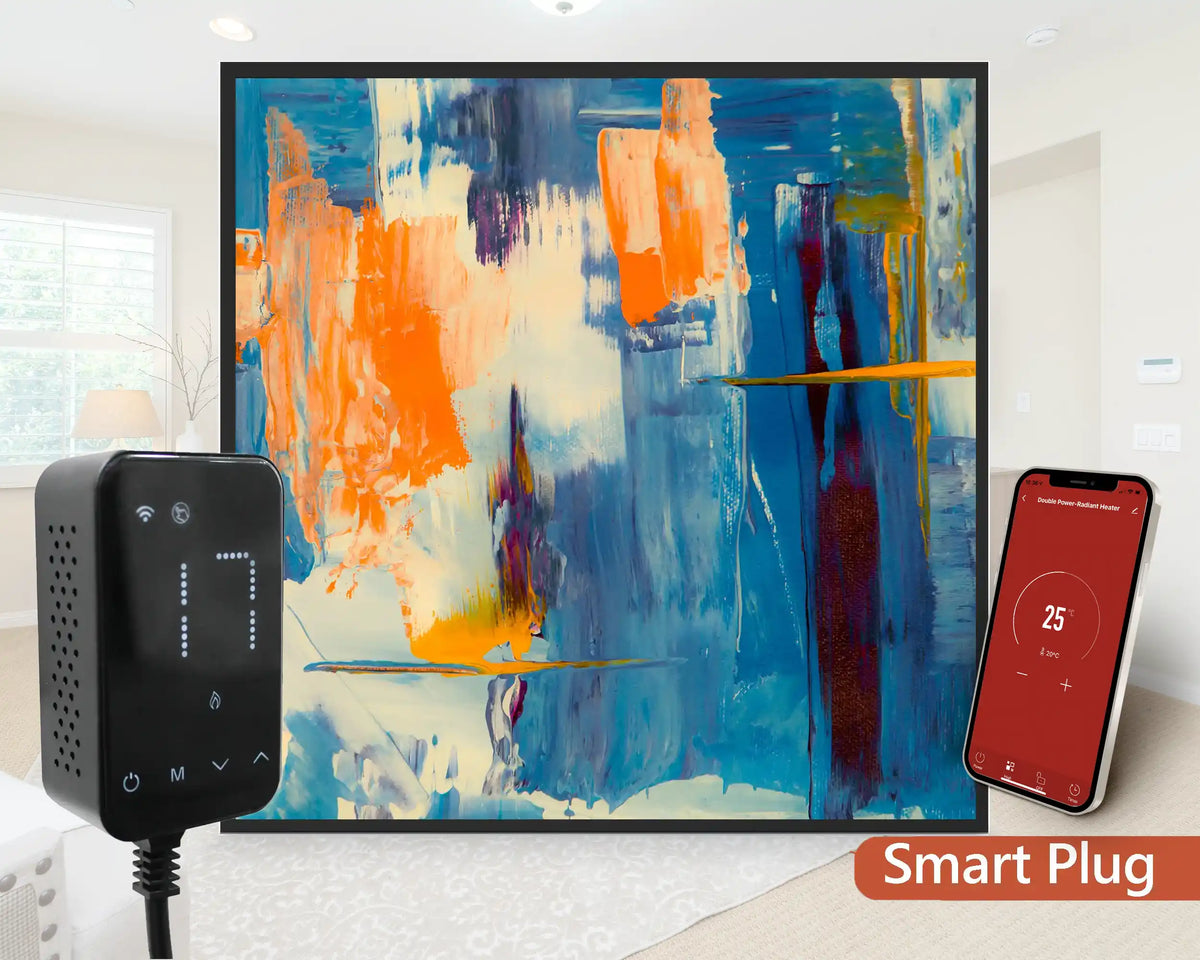 Smart 350w Picture IR Panel - Abstract Art - 60cm x 60cm