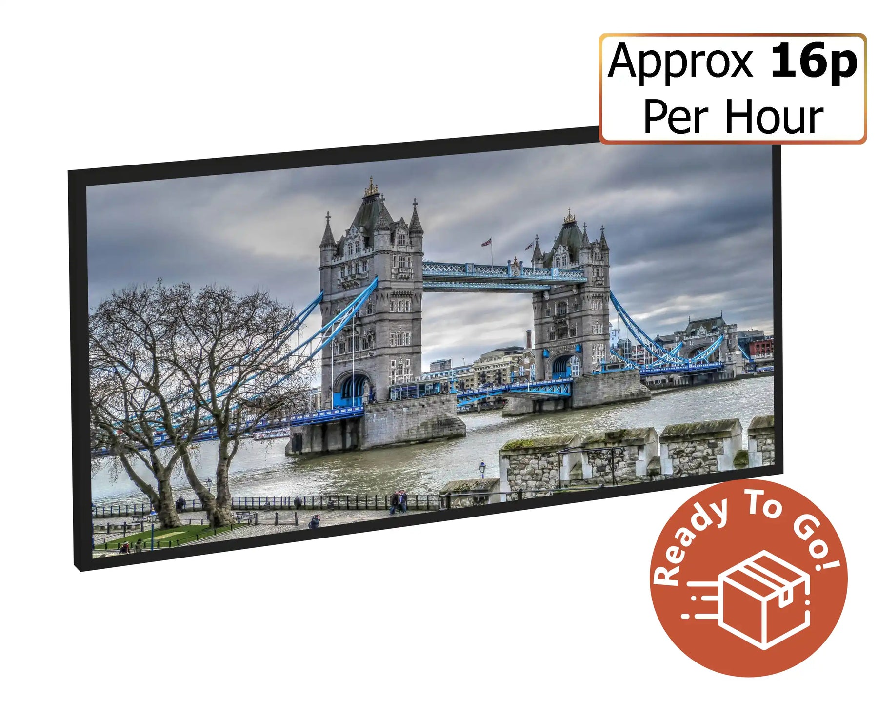 600w Picture IR Panel - London Bridge - 100cm x 60cm