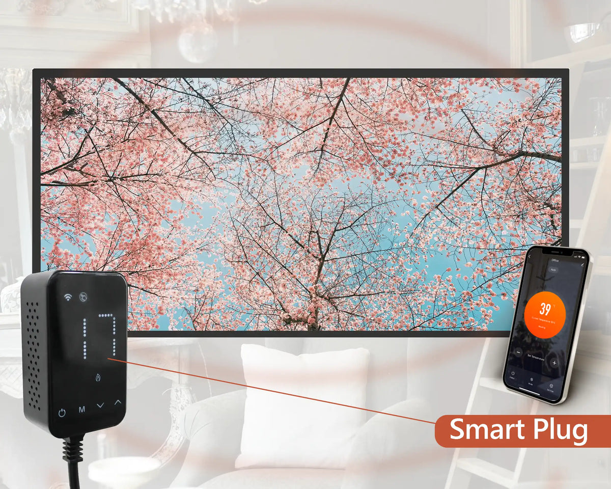 600w Picture IR Panel - Blossom Trees - 100cm x 60cm