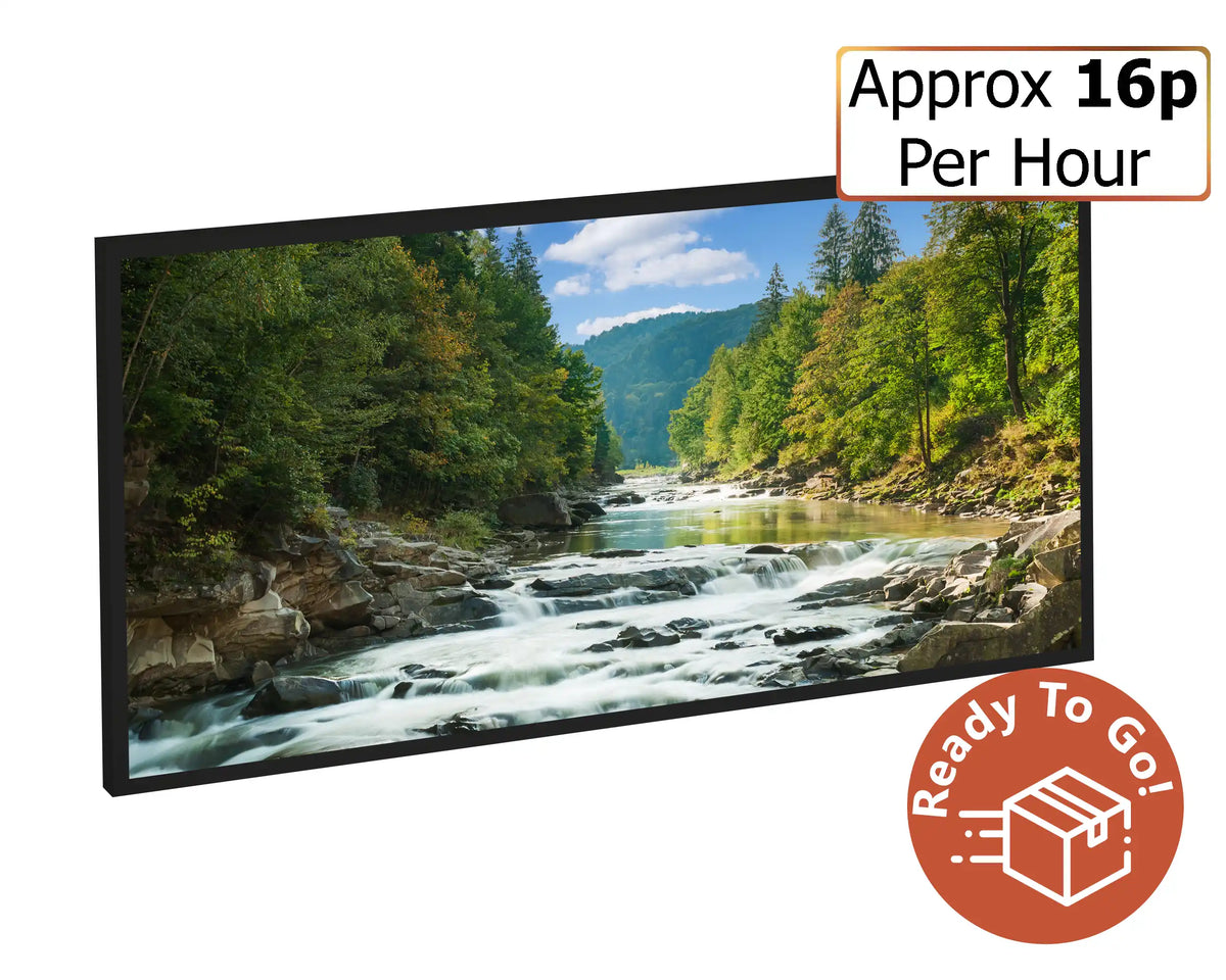 600w Picture IR Panel - Lake and Mountains - 100cm x 60cm