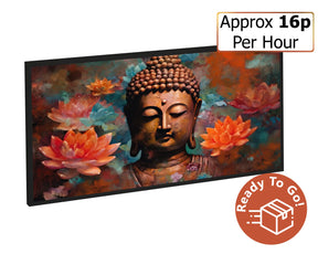 600w Picture IR Panel - Buddha - 100cm x 60cm