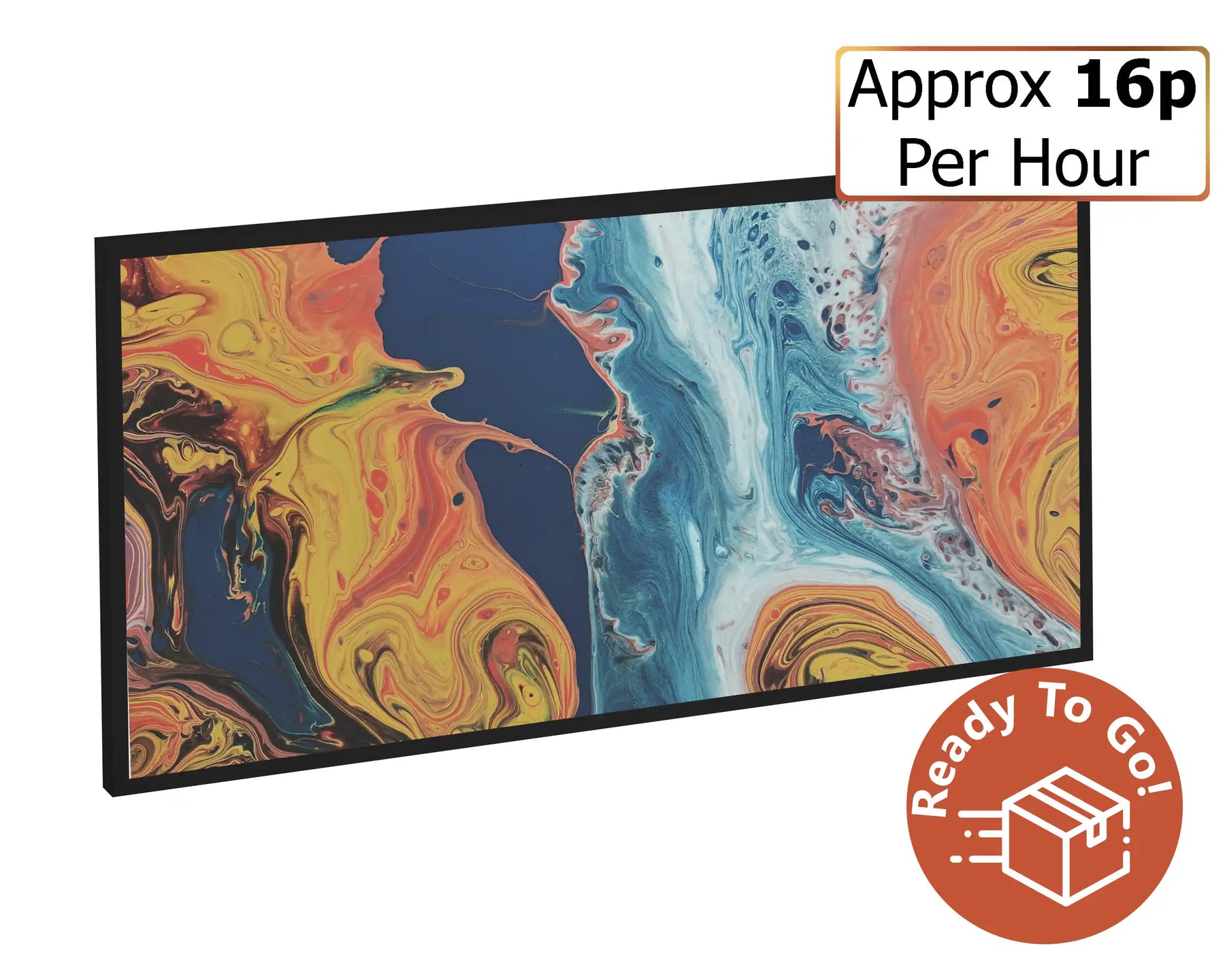 600w Picture IR Panel - Abstract Art - 100cm x 60cm