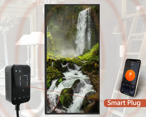 Smart 600w Picture IR Panel - Waterfall - 100cm x 60cm