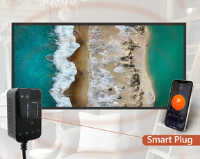 Smart 600w Picture IR Panel - Sand and Water - 100cm x 60cm