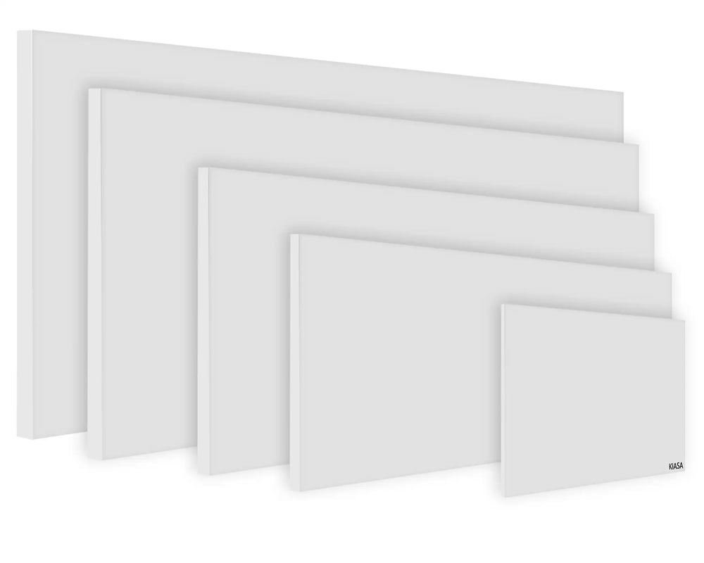KIASA Kore panel range in white, black, beige and sage finishes
