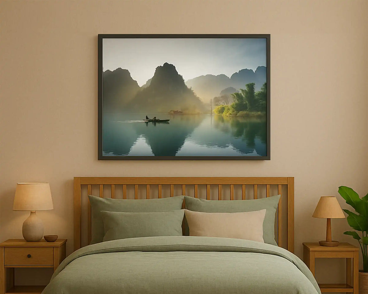 Smart 500w Picture IR Panel - Mountains - 80cm x 60cm