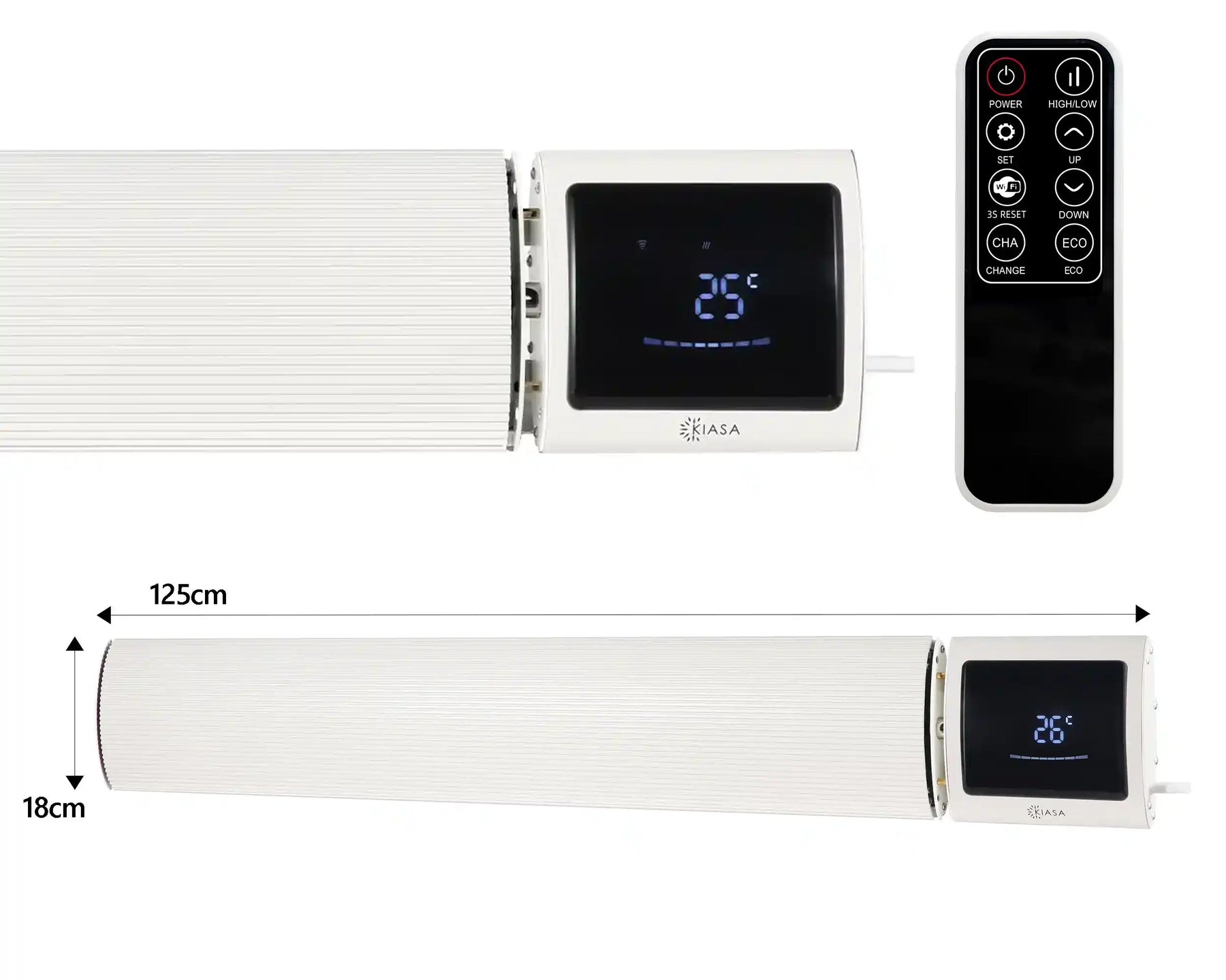 Kiasa Premium IKON Infrared Heater Bar - Beige