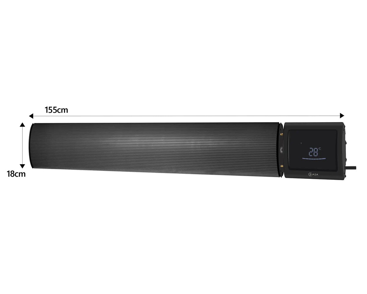 Kiasa Premium Infrared Heater Bar - Black