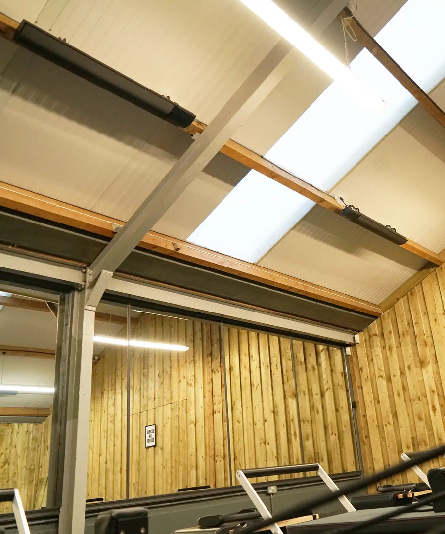 Kiasa infrared heaters installed in MOVE Sports Injury Clinic treatment room