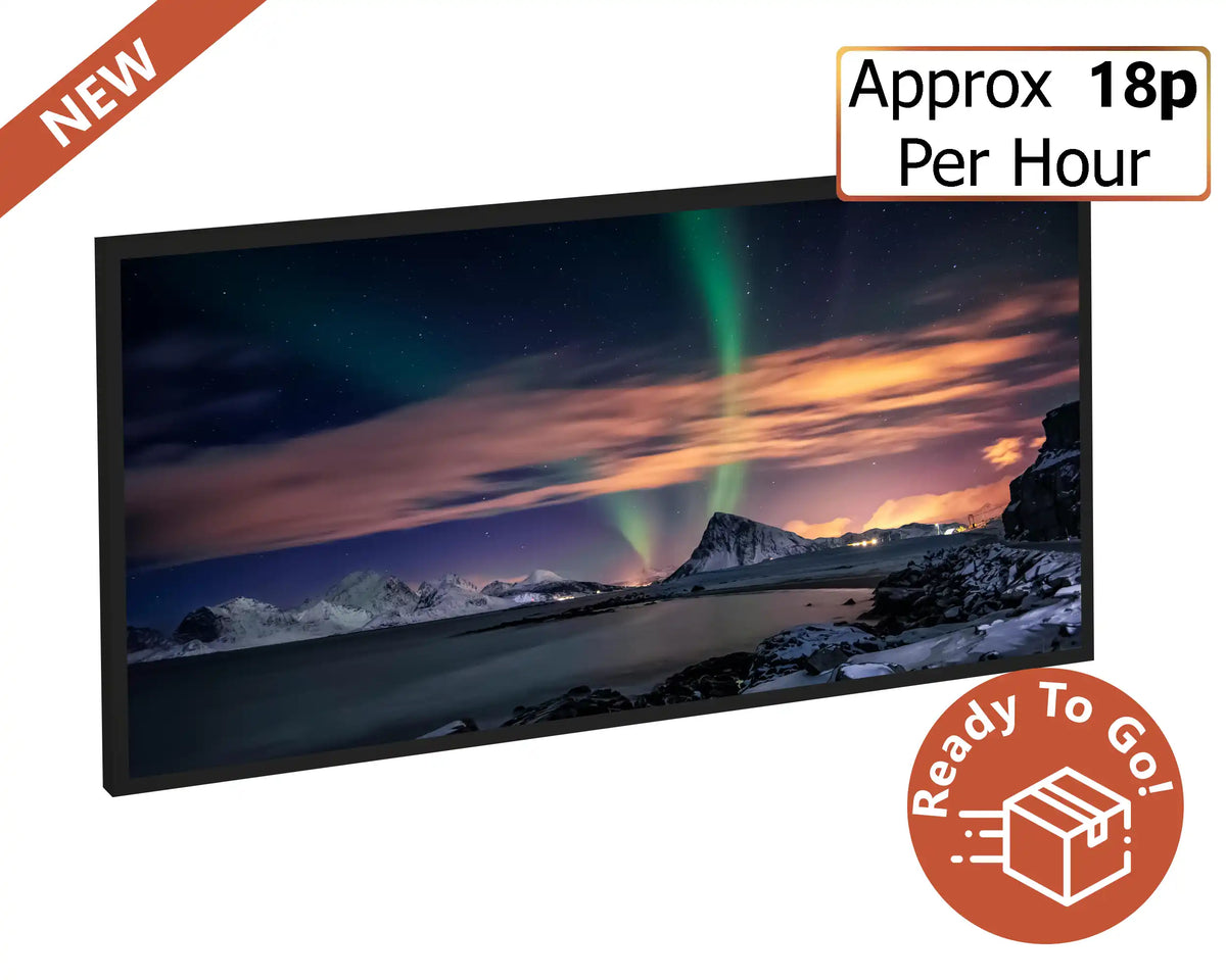 750w Picture IR Panel - Northern Lights - 120cm x 60cm