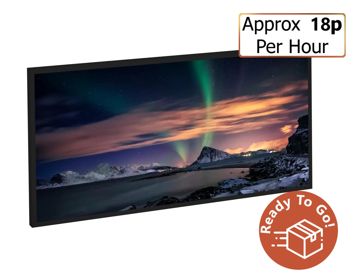 750w Picture IR Panel - Northern Lights - 120cm x 60cm