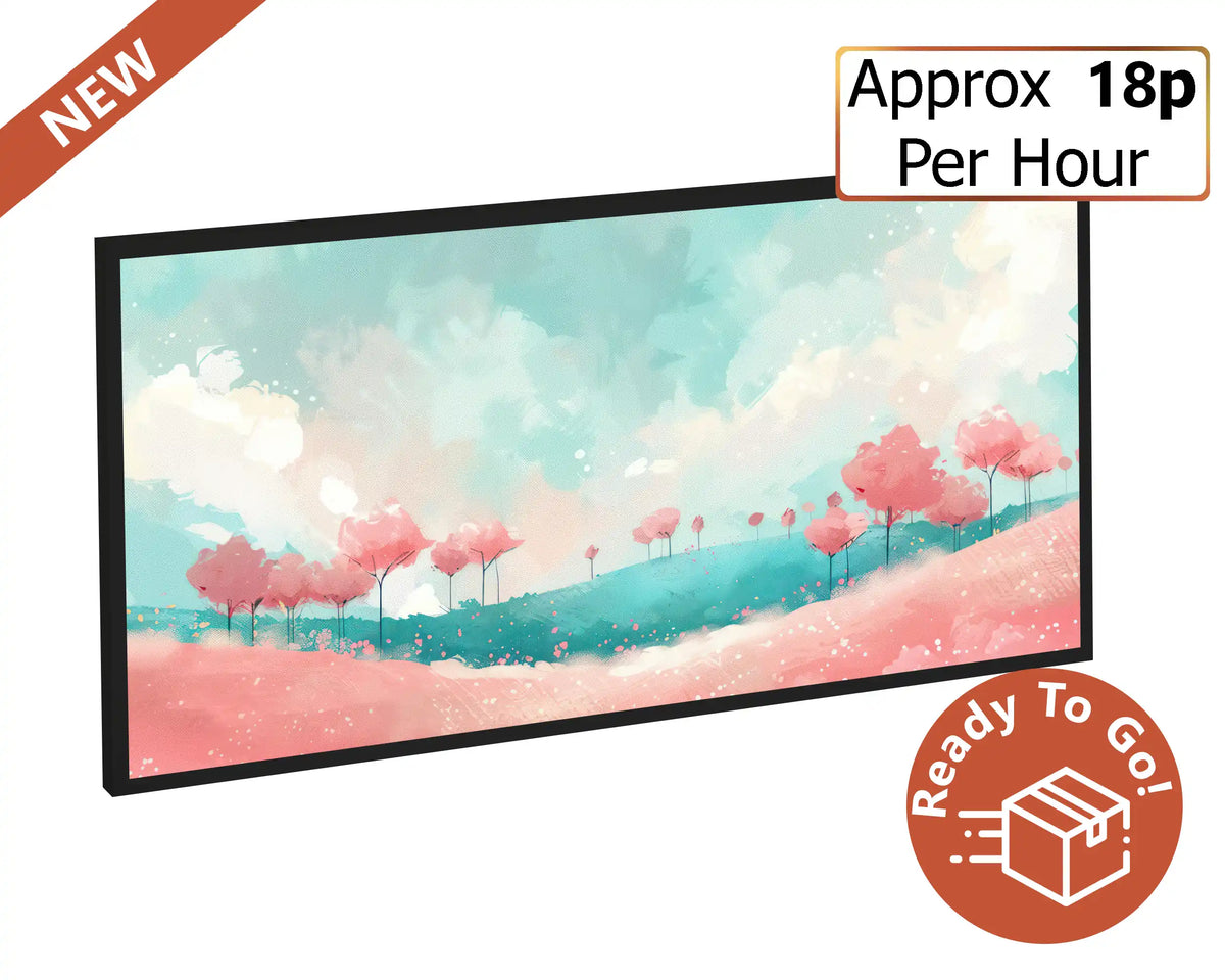 750w Picture IR Panel - Pink Nature - 120cm x 60cm