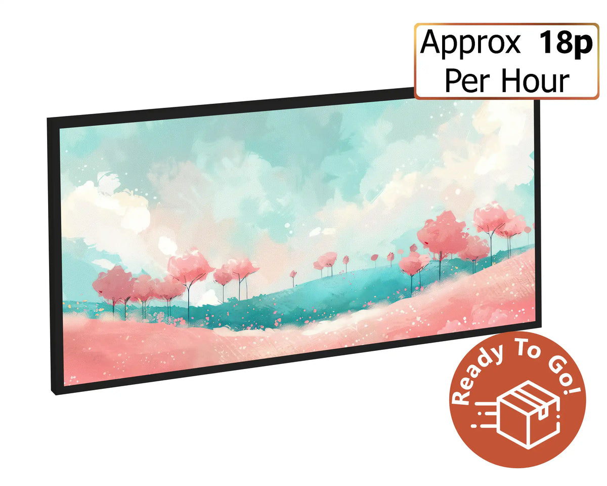 750w Picture IR Panel - Pink Nature - 120cm x 60cm