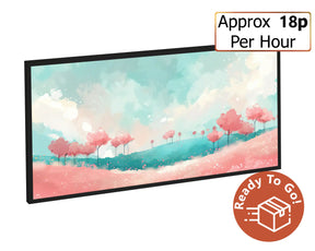 750w Picture IR Panel - Pink Nature - 120cm x 60cm