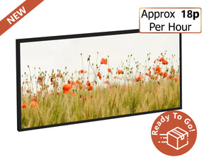 750w Picture IR Panel - Poppies - 120cm x 60cm