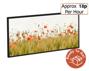 750w Picture IR Panel - Poppies - 120cm x 60cm