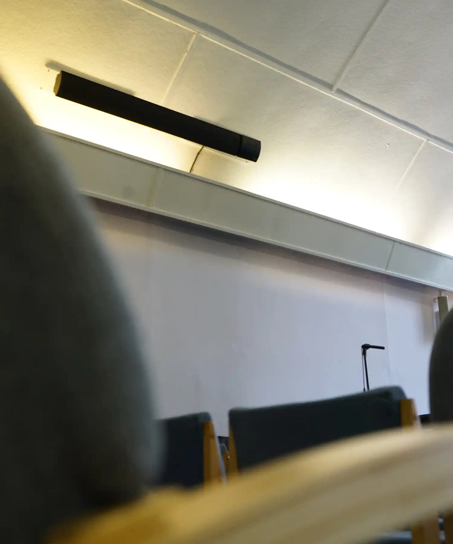 Raydr Road heater demonstrating focused radiant heat for patios, terraces and open-air spaces