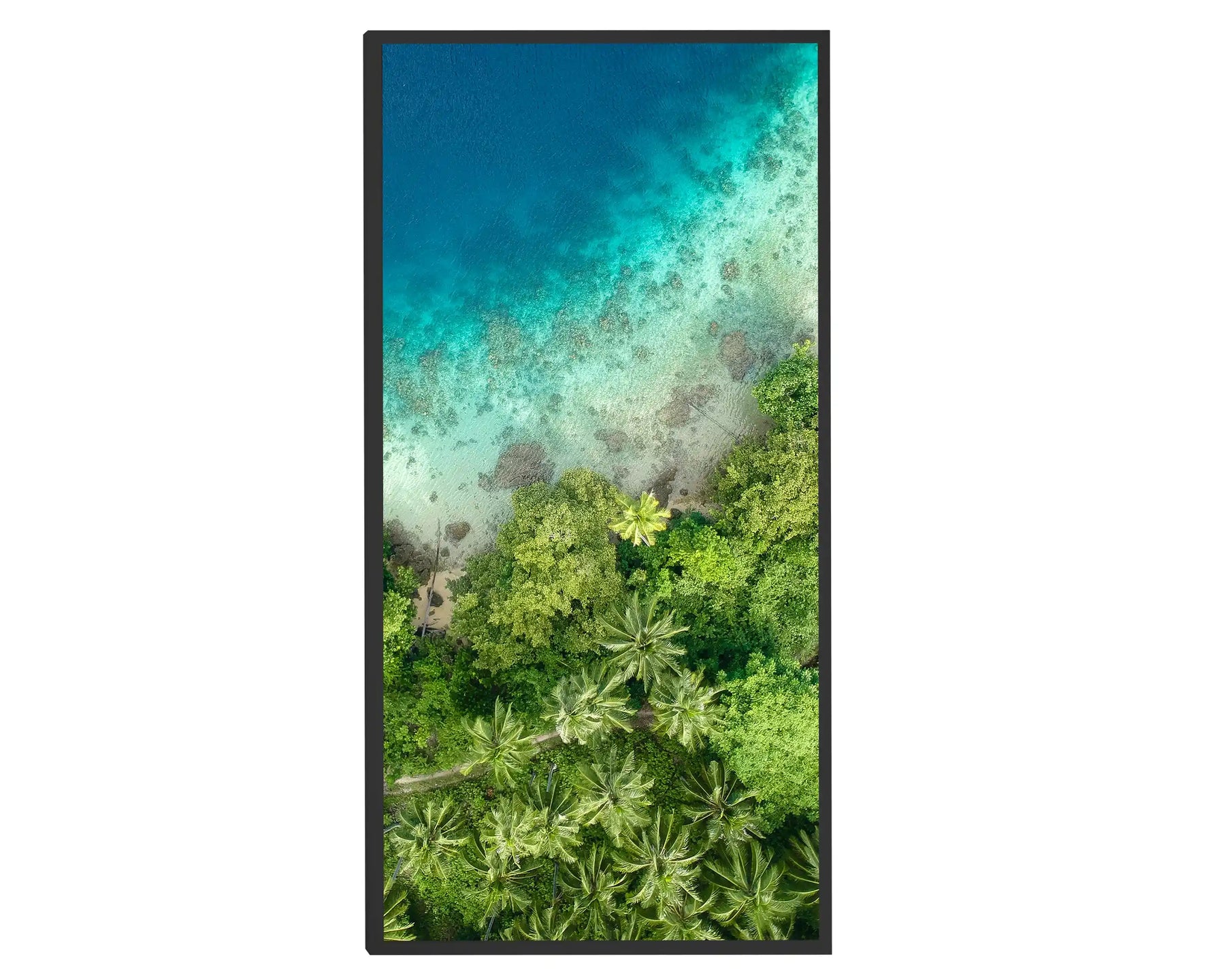 750w Picture IR Panel - Birds Eye Beach - 120cm x 60cm