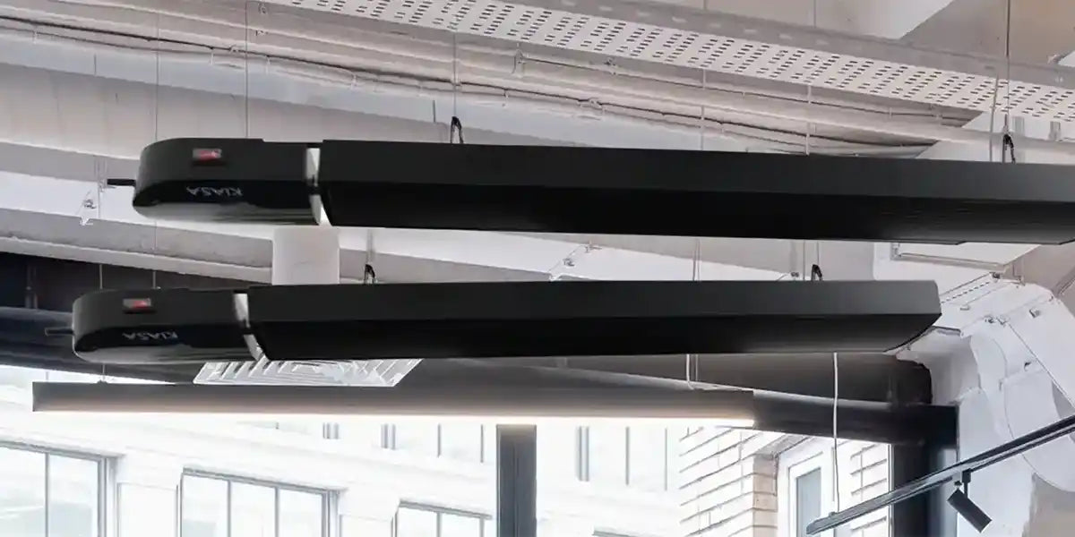 Smart Wi-Fi Heater bars suspended 