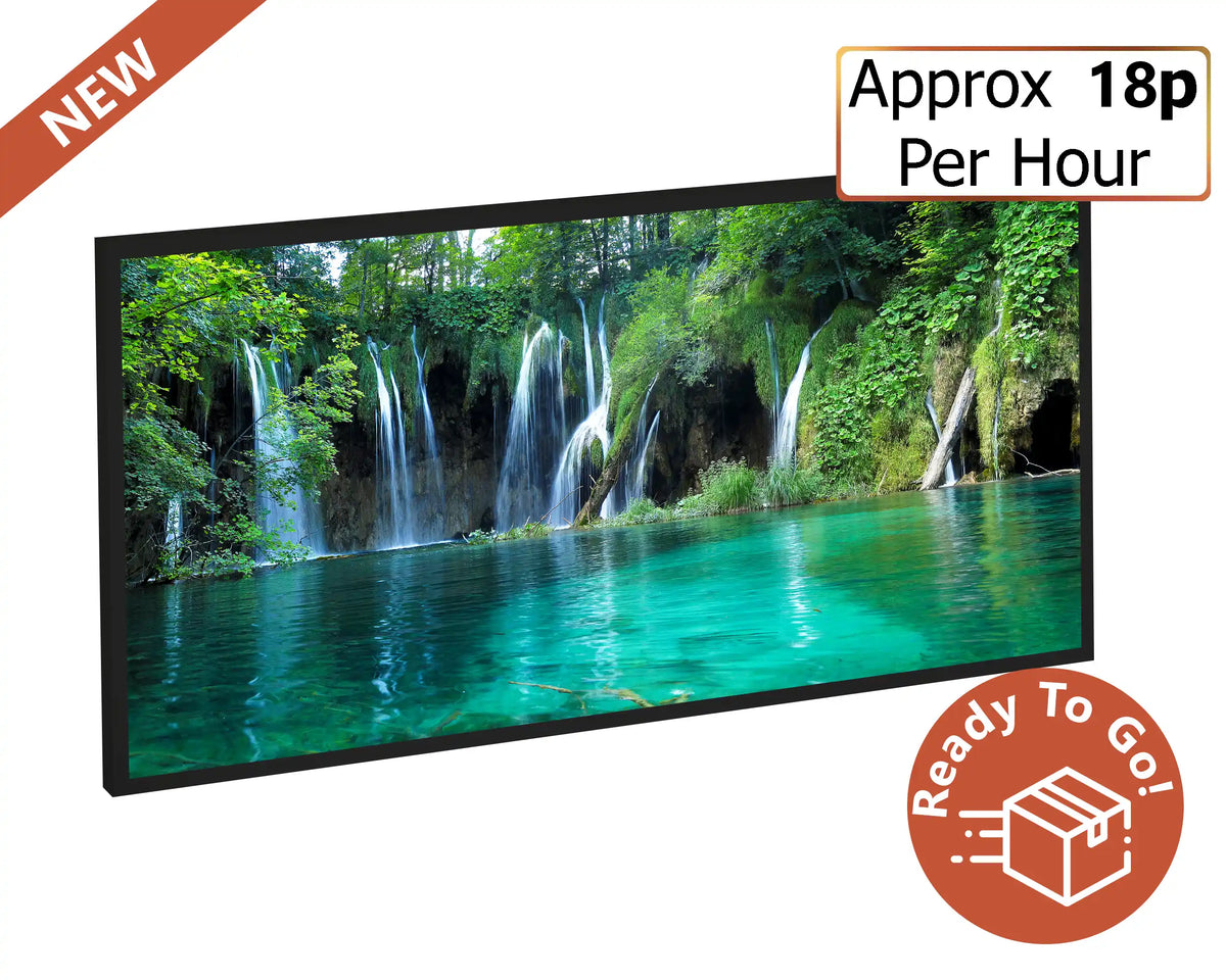 750w Picture IR Panel - Waterfall - 120cm x 60cm