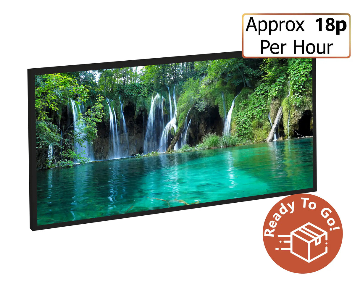 750w Picture IR Panel - Waterfall - 120cm x 60cm