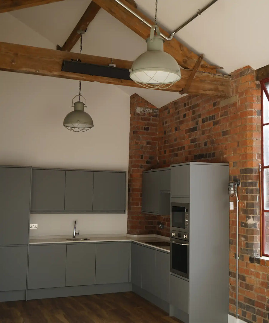 Vittoria Street office interior showcasing efficient Kiasa infrared heating