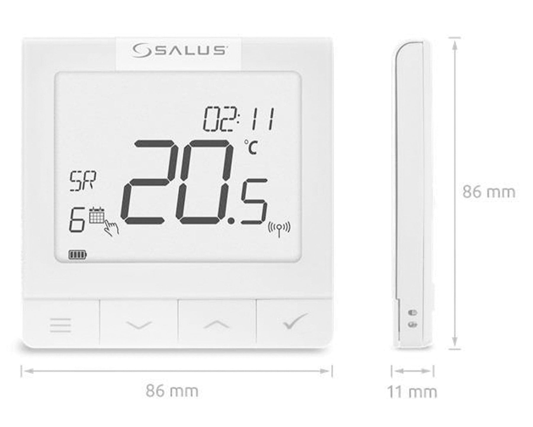 Salus Quantum Wireless Programmable Thermostat WQ610RF