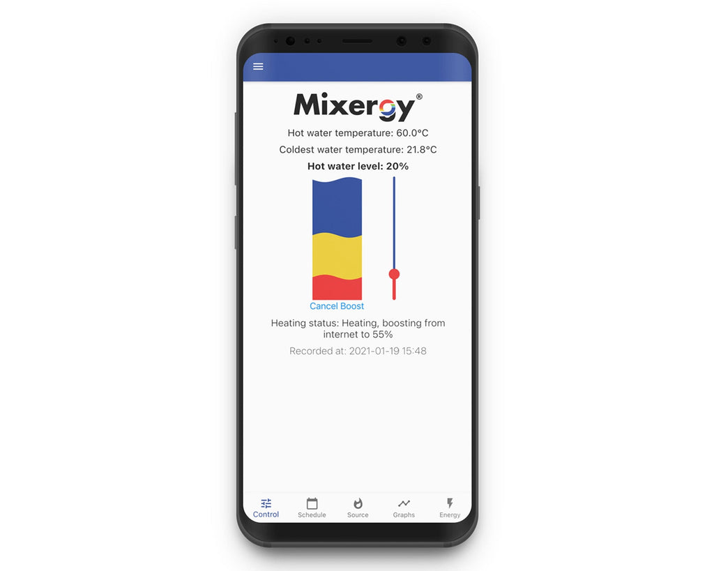 Mixergy Direct Unvented Standard Smart Cylinder - 580 mm