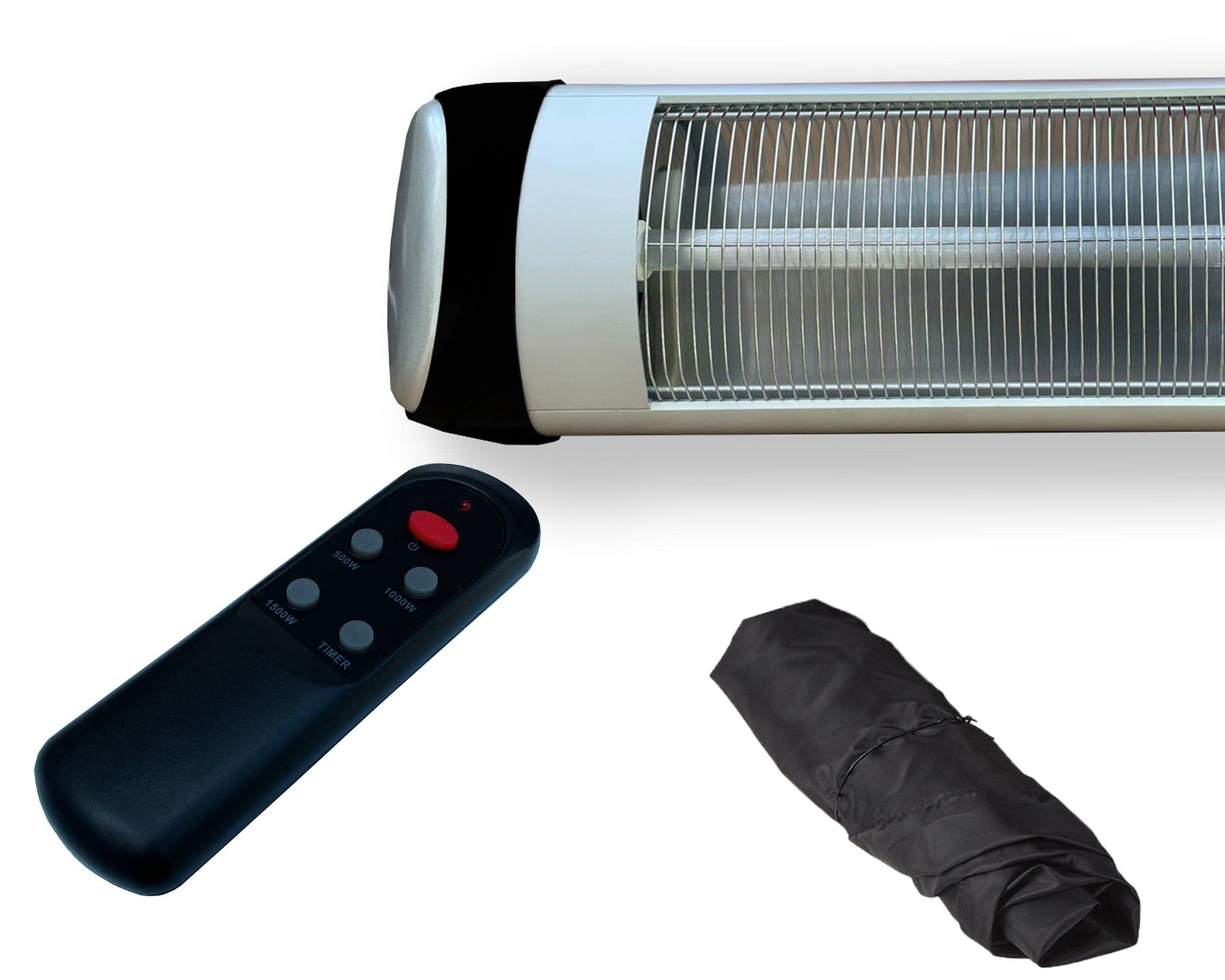 1500W Patio Heater Bar + Remote and Timer